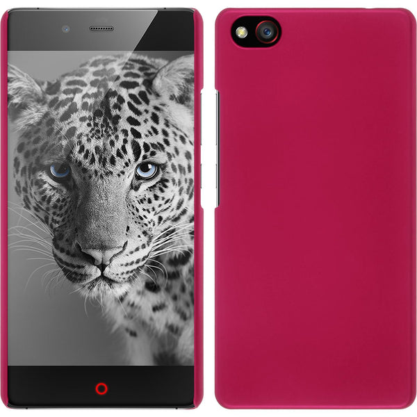 Hardcase für ZTE Nubia Z9 Max gummiert pink