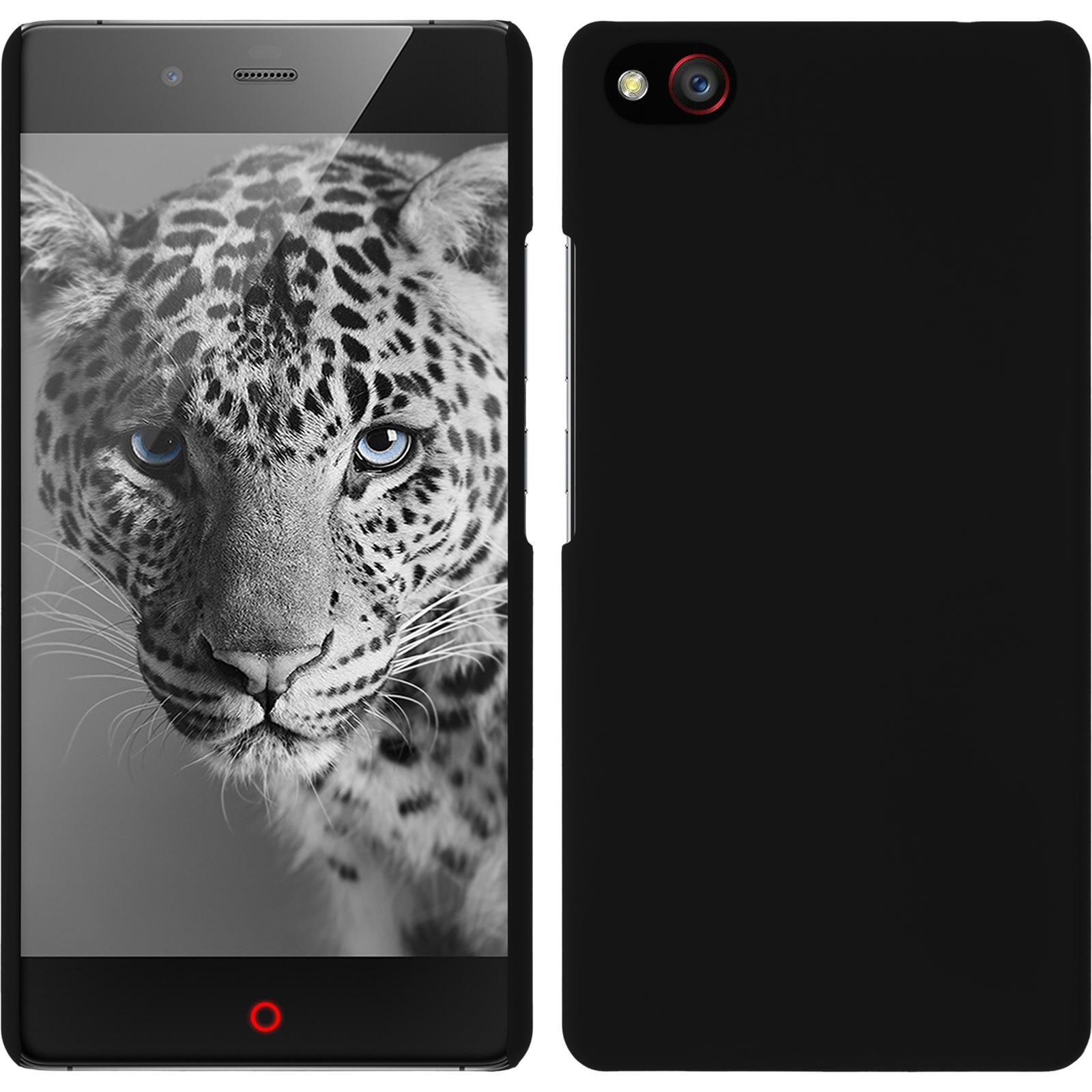 Hardcase für ZTE Nubia Z9 Mini gummiert schwarz
