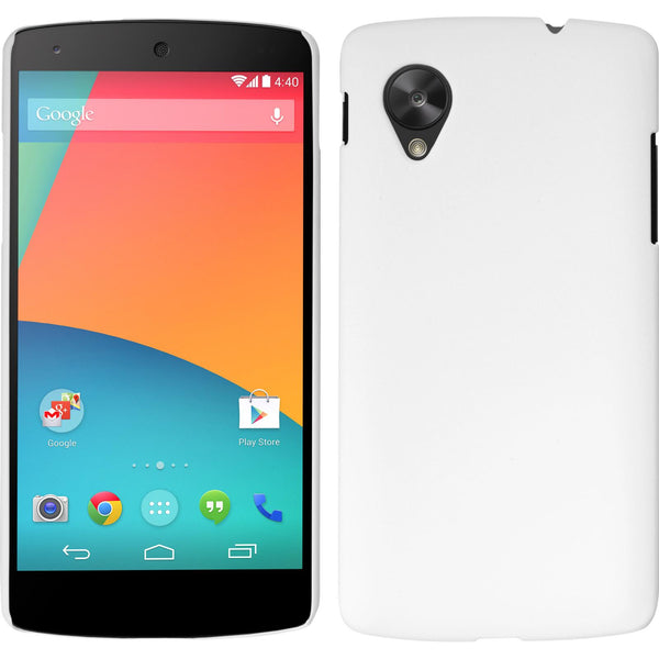Hardcase für Google Nexus 5 gummiert weiß