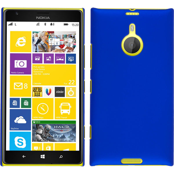 Hardcase für  Nokia Lumia 1520 gummiert blau