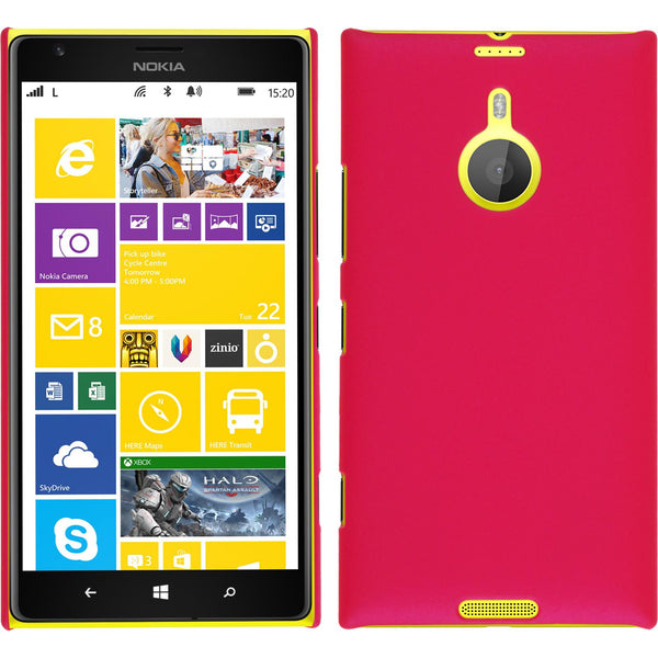 Hardcase für  Nokia Lumia 1520 gummiert pink