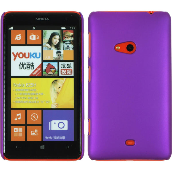 Hardcase für  Nokia Lumia 625 gummiert lila