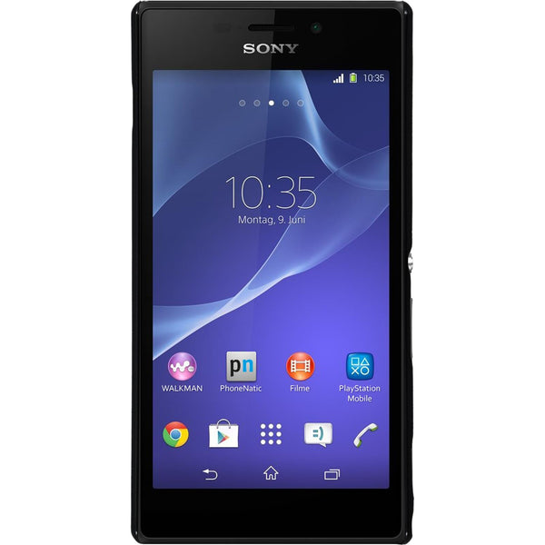 Hardcase für Sony Xperia M2 Lederoptik rot