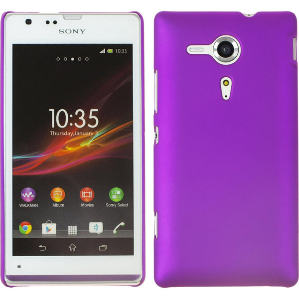 Hardcase für Sony Xperia SP gummiert lila