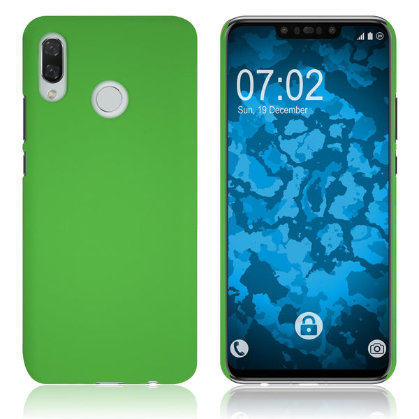 Hardcase für Huawei Nova 3 gummiert grün