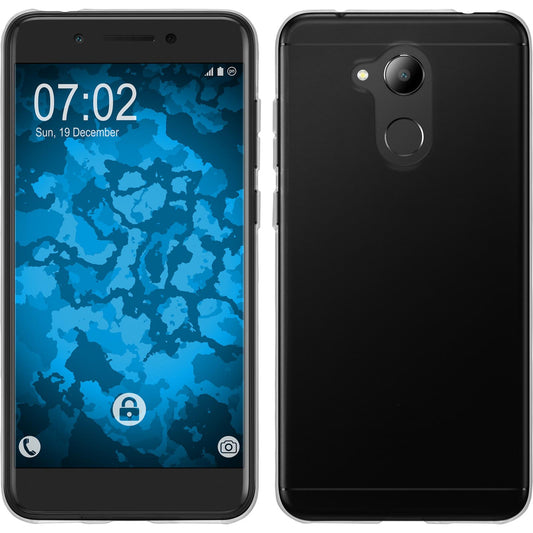 PhoneNatic Case kompatibel mit Huawei Nova Smart (Honor 6c) - Crystal Clear Silikon Hülle transparent Cover