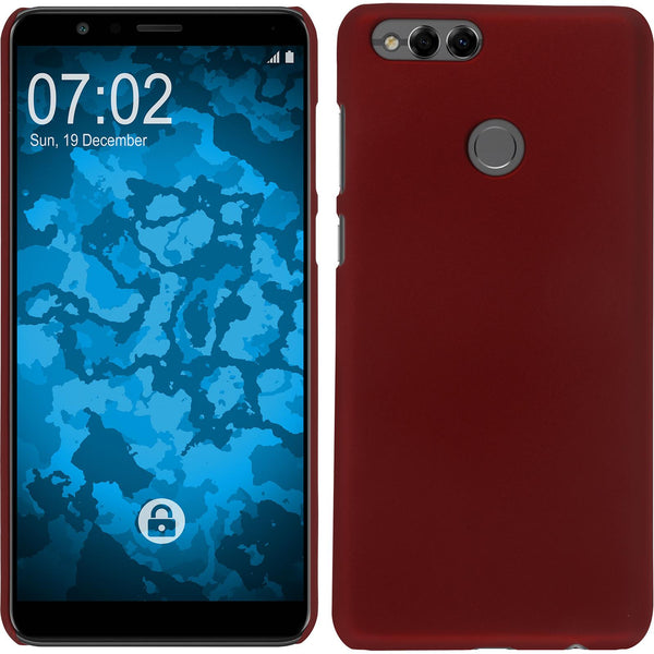 Hardcase für Huawei Honor 7x gummiert rot