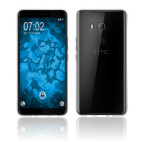 PhoneNatic Case kompatibel mit HTC U11 Plus - Crystal Clear Silikon Hülle transparent Cover