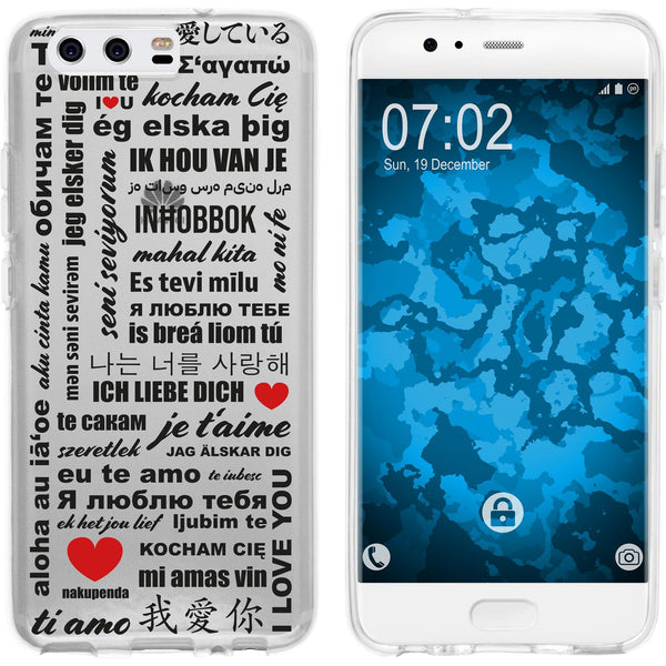 P10 Plus Silikon-Hülle in Love M4 Case