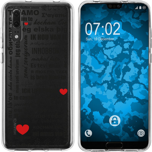 P20 Silikon-Hülle in Love M4 Case