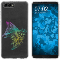 Honor View 10 Silikon-Hülle Floral Fuchs M1-4 Case