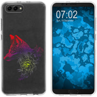 Honor View 10 Silikon-Hülle Floral Fuchs M1-5 Case