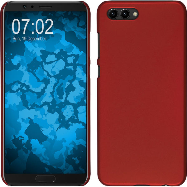 Hardcase für Huawei Honor View 10 gummiert rot