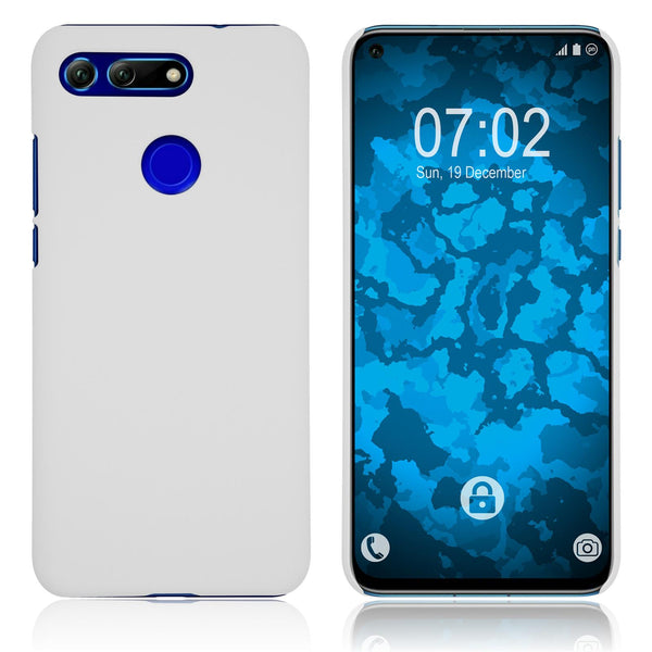 Hardcase für Huawei Honor View 20 gummiert weiﬂ