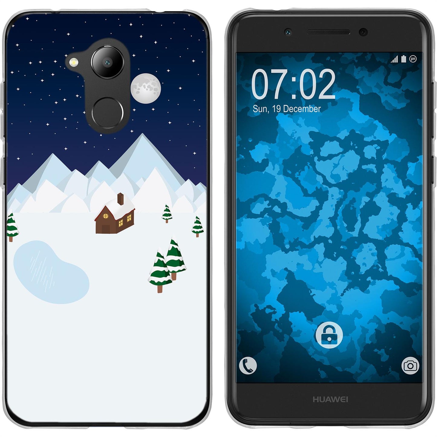 Nova Smart (Honor 6c) Silikon-Hülle X Mas Weihnachten Winter