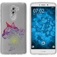 Honor 6x Silikon-Hülle Floral Katze M2-5 Case