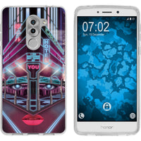 Honor 6x Silikon-Hülle Retro Wave Cyberpunk.02 M5 Case