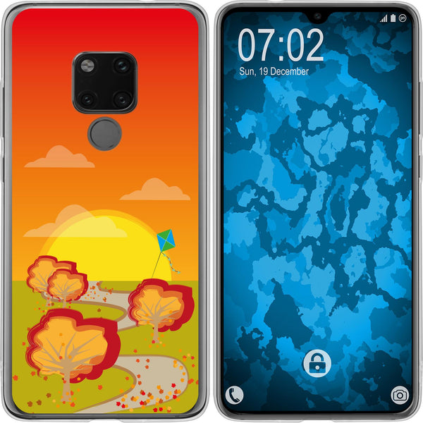 Mate 20 Silikon-Hülle Herbst Drache/Kite M2 Case