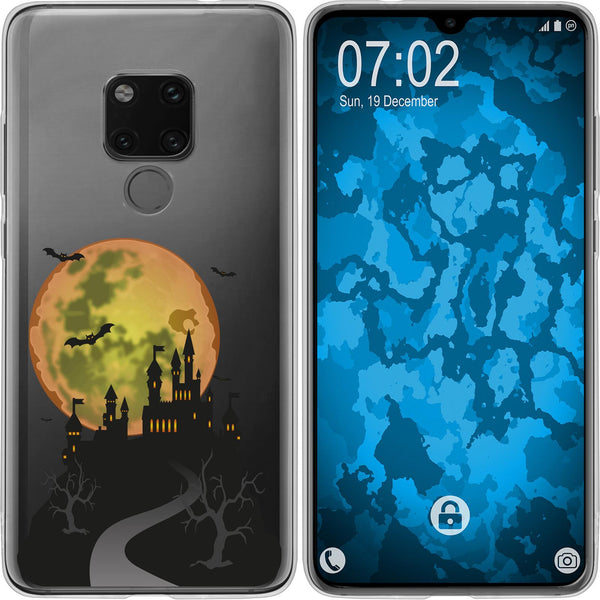Mate 20 Silikon-Hülle Herbst Spukschloss M4 Case