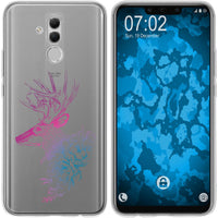 Mate 20 Lite Silikon-Hülle Floral Hirsch M7-6 Case