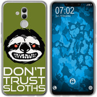 Mate 20 Lite Silikon-Hülle Crazy Animals Faultier M3 Case