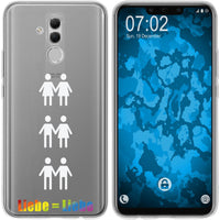 Mate 20 Lite Silikon-Hülle pride Beziehung M1 Case