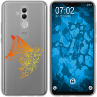 Mate 20 Lite Silikon-Hülle Floral Fuchs M1-2 Case