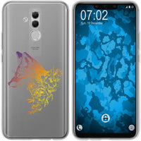 Mate 20 Lite Silikon-Hülle Floral Fuchs M1-3 Case