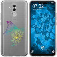 Mate 20 Lite Silikon-Hülle Floral Fuchs M1-4 Case