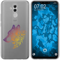 Mate 20 Lite Silikon-Hülle Floral Wolf M3-3 Case