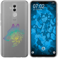 Mate 20 Lite Silikon-Hülle Floral Wolf M3-4 Case