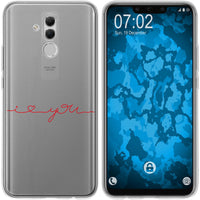 Mate 20 Lite Silikon-Hülle in Love Wörter M2 Case