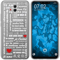 Mate 20 Lite Silikon-Hülle in Love Wörter M5 Case