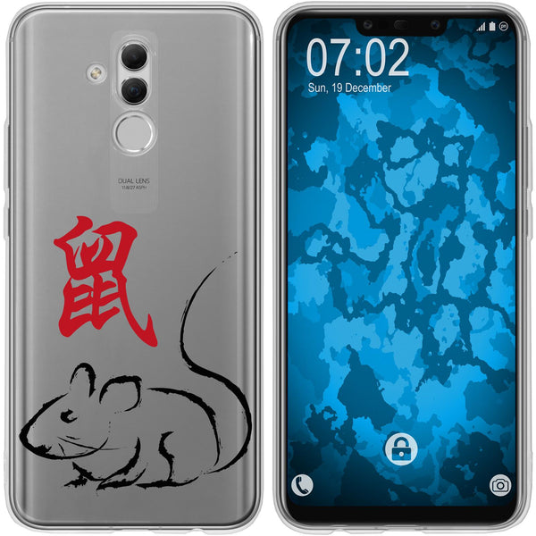 Mate 20 Lite Silikon-Hülle Tierkreis Chinesisch M1 Case