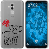 Mate 20 Lite Silikon-Hülle Tierkreis Chinesisch M12 Case