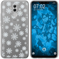 Mate 20 Lite Silikon-Hülle X Mas Weihnachten Schneeflocken M