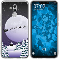 Mate 20 Lite Silikon-Hülle X Mas Weihnachten Santa - Night M