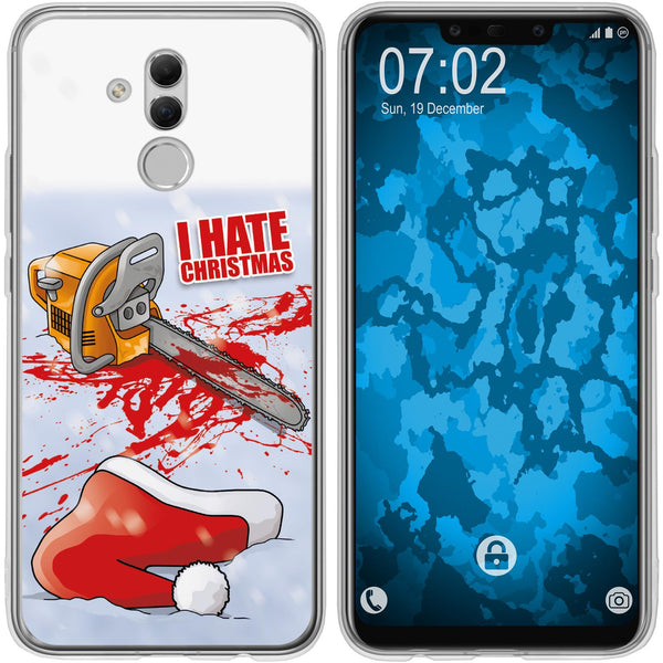 Mate 20 Lite Silikon-Hülle X Mas Weihnachten Hate X-Mas M8 C