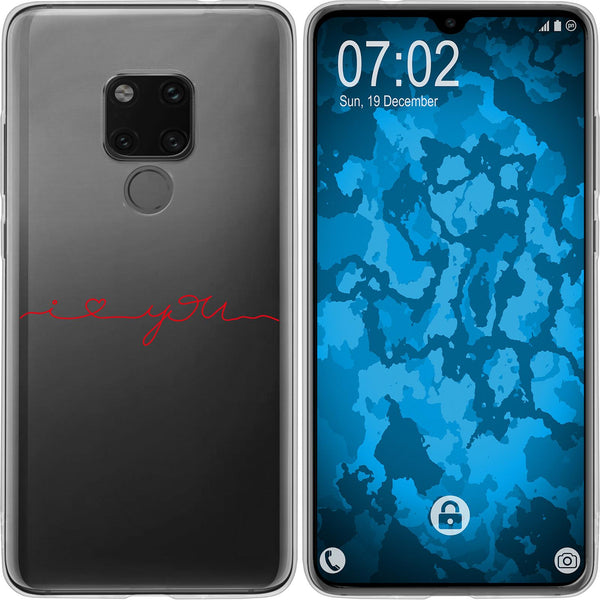 Mate 20 Silikon-Hülle in Love Wörter M2 Case