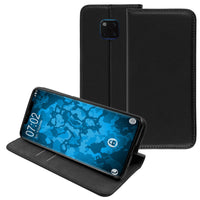 Kunst-Lederhülle für Huawei Mate 20 Pro Book-Case schwarz Co