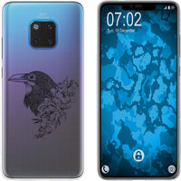 Mate 20 Pro Silikon-Hülle Floral Rabe M4-1 Case