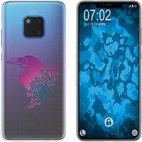 Mate 20 Pro Silikon-Hülle Floral Rabe M4-6 Case