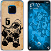 Mate 20 Pro Silikon-Hülle Space Moon Rocket M3 Case