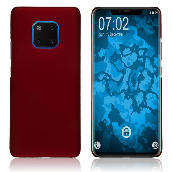 Hardcase für Huawei Mate 20 Pro gummiert rot