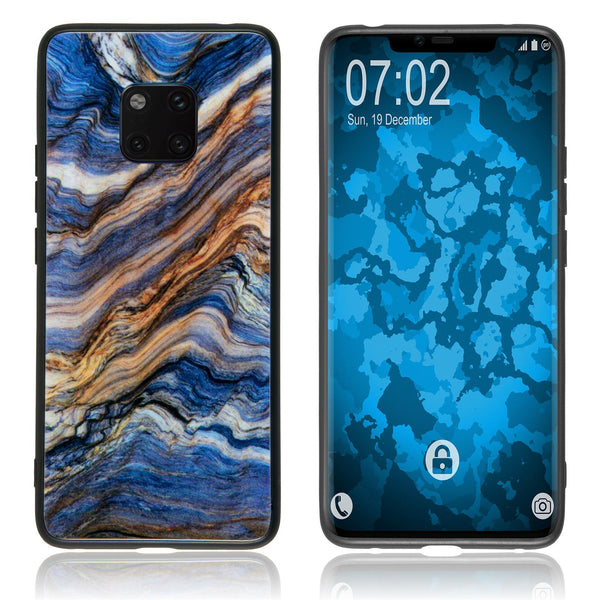 Hybridhülle für Huawei Mate 20 Pro mit Glasrücken Design:02