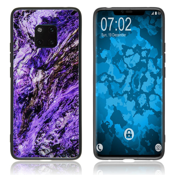 Hybridhülle für Huawei Mate 20 Pro mit Glasrücken Design:03