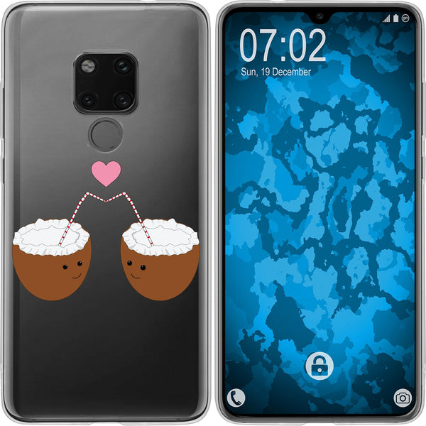 Mate 20 Silikon-Hülle Sommer Coconuts M3 Case