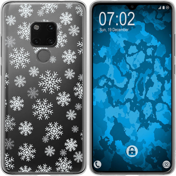 Mate 20 Silikon-Hülle X Mas Weihnachten Schneeflocken M2 Cas
