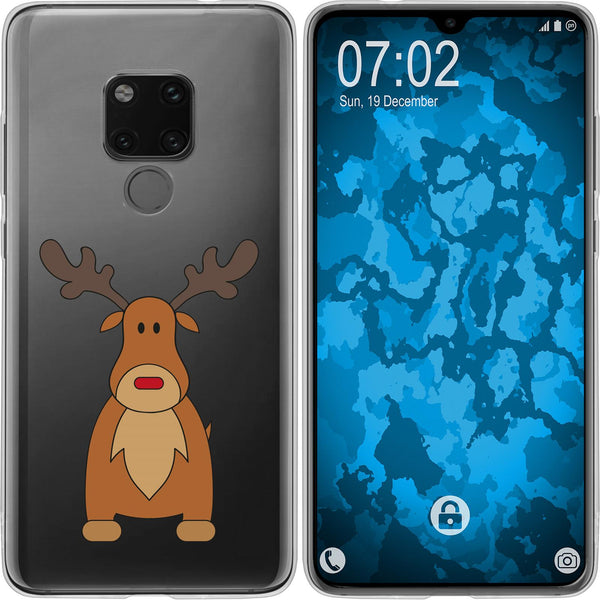 Mate 20 Silikon-Hülle X Mas Weihnachten Rentier M3 Case