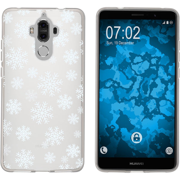 Mate 9 Silikon-Hülle X Mas Weihnachten Schneeflocken M2 Case